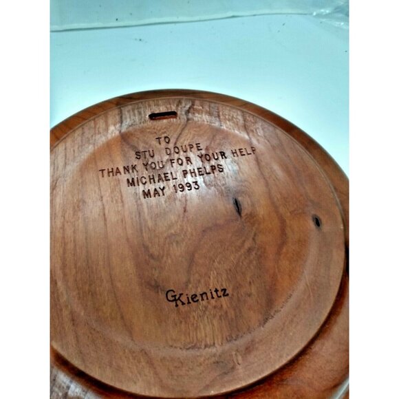 Vintage Wood Hand Carved Decorative Bowl & Wooden Fruit AMAZING - Picture 10 of 12